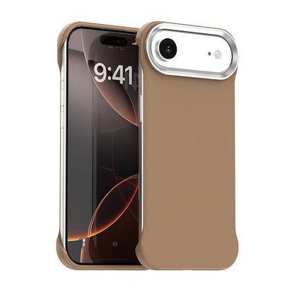 For iPhone Air Ultra-Slim Frameless TPU + PET + PC Shockproof Phone Case - Brown - EDA009752904H