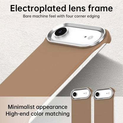 For iPhone Air Ultra-Slim Frameless TPU + PET + PC Shockproof Phone Case - Brown - EDA009752904H