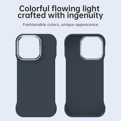 For iPhone 16 Pro Max Ultra-Slim Frameless TPU + PET + PC Shockproof Phone Case - Blue - EDA009752905E