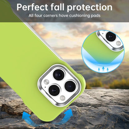 For iPhone 16 Pro Max Ultra-Slim Frameless TPU + PET + PC Shockproof Phone Case - Green - EDA009752905F