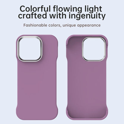 For iPhone 16 Pro Max Ultra-Slim Frameless TPU + PET + PC Shockproof Phone Case - Purple - EDA009752905G