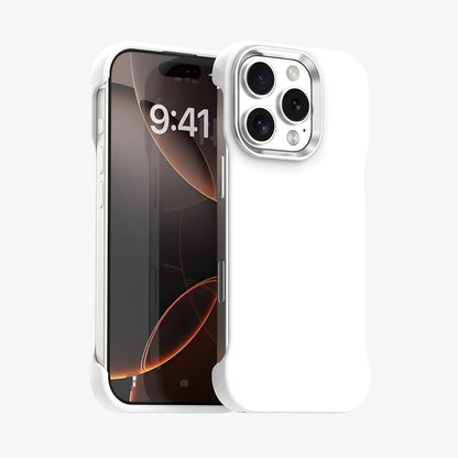 For iPhone 16 Pro Ultra-Slim Frameless TPU + PET + PC Shockproof Phone Case - White - EDA009752906A