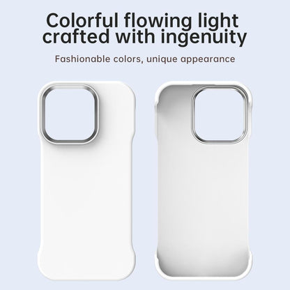 For iPhone 16 Pro Ultra-Slim Frameless TPU + PET + PC Shockproof Phone Case - White - EDA009752906A