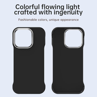 For iPhone 16 Pro Ultra-Slim Frameless TPU + PET + PC Shockproof Phone Case - Black - EDA009752906D