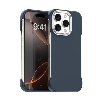 For iPhone 16 Pro Ultra-Slim Frameless TPU + PET + PC Shockproof Phone Case - Blue - EDA009752906E