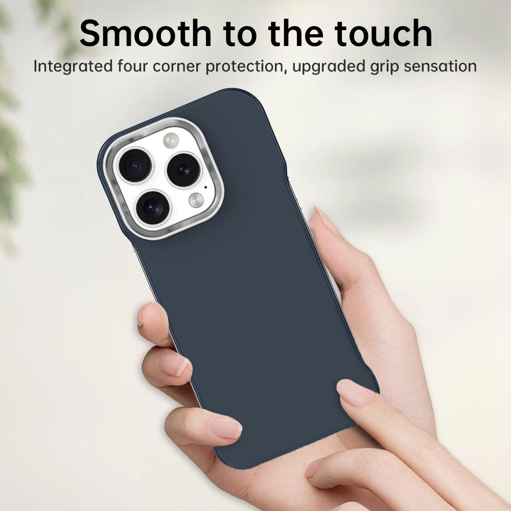 For iPhone 16 Pro Ultra-Slim Frameless TPU + PET + PC Shockproof Phone Case - Blue - EDA009752906E