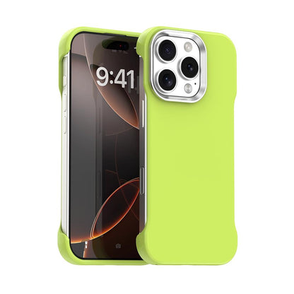 For iPhone 16 Pro Ultra-Slim Frameless TPU + PET + PC Shockproof Phone Case - Green - EDA009752906F
