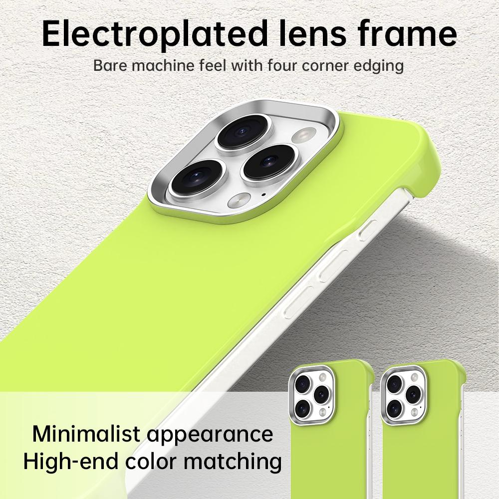 For iPhone 16 Pro Ultra-Slim Frameless TPU + PET + PC Shockproof Phone Case - Green - EDA009752906F