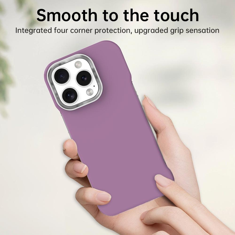 For iPhone 16 Pro Ultra-Slim Frameless TPU + PET + PC Shockproof Phone Case - Purple - EDA009752906G