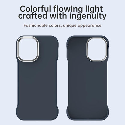 For iPhone 16 Ultra-Slim Frameless TPU + PET + PC Shockproof Phone Case - Blue - EDA009752908E