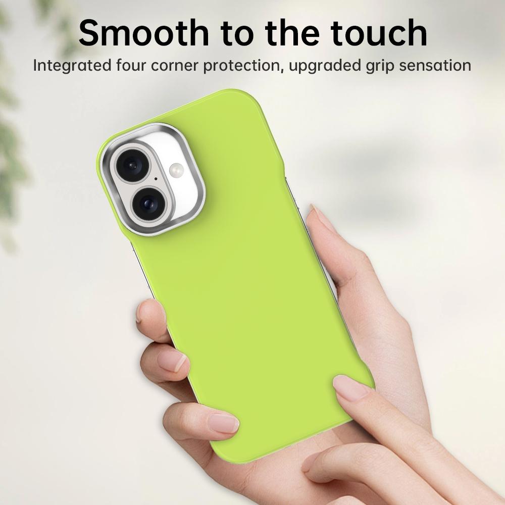 For iPhone 16 Ultra-Slim Frameless TPU + PET + PC Shockproof Phone Case - Green - EDA009752908F