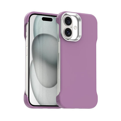 For iPhone 16 Ultra-Slim Frameless TPU + PET + PC Shockproof Phone Case - Purple - EDA009752908G