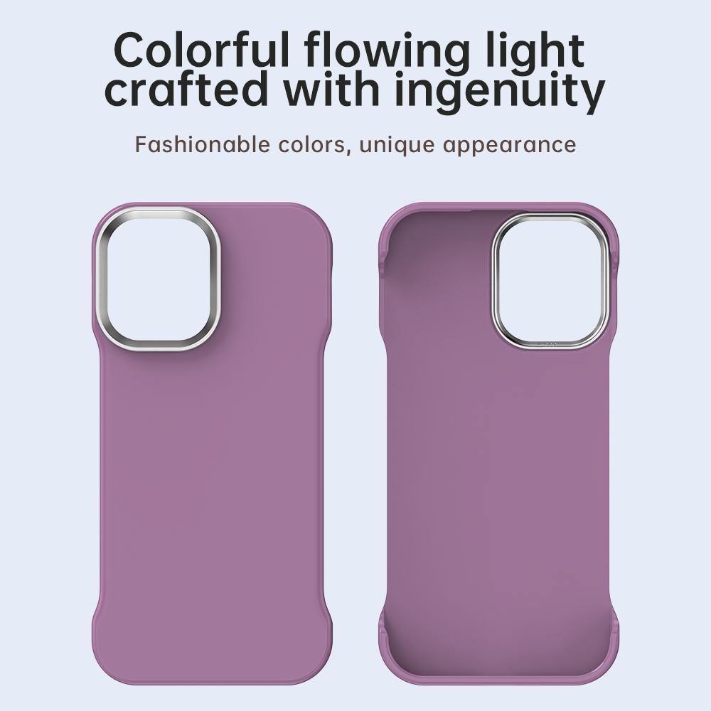 For iPhone 16 Ultra-Slim Frameless TPU + PET + PC Shockproof Phone Case - Purple - EDA009752908G