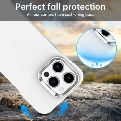 For iPhone 15 Pro Max Ultra-Slim Frameless TPU + PET + PC Shockproof Phone Case - White - EDA009752909A