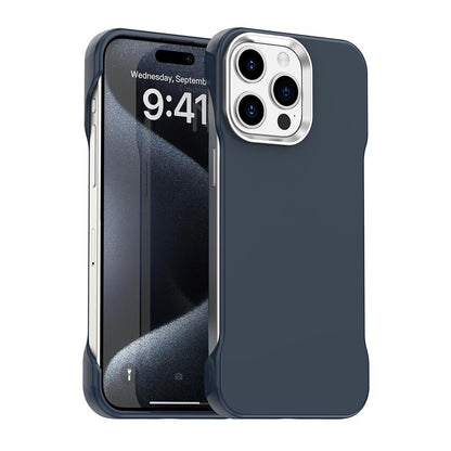 For iPhone 15 Pro Max Ultra-Slim Frameless TPU + PET + PC Shockproof Phone Case - Blue - EDA009752909E