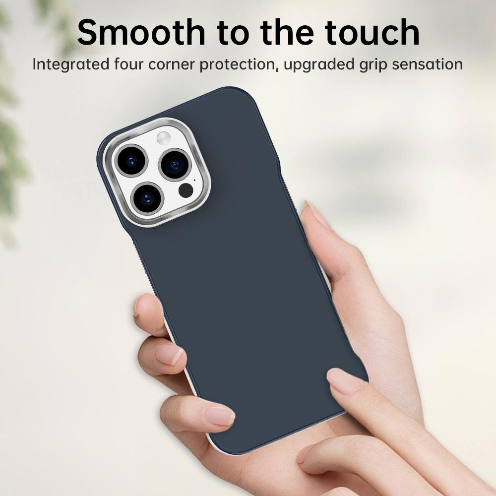 For iPhone 15 Pro Max Ultra-Slim Frameless TPU + PET + PC Shockproof Phone Case - Blue - EDA009752909E