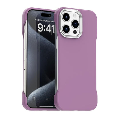 For iPhone 15 Pro Max Ultra-Slim Frameless TPU + PET + PC Shockproof Phone Case - Purple - EDA009752909G