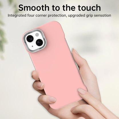 For iPhone 15 Plus Ultra-Slim Frameless TPU + PET + PC Shockproof Phone Case - Pink - EDA009752911C