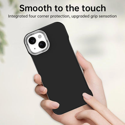 For iPhone 15 Plus Ultra-Slim Frameless TPU + PET + PC Shockproof Phone Case - Black - EDA009752911D