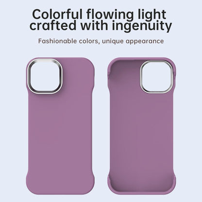 For iPhone 15 Plus Ultra-Slim Frameless TPU + PET + PC Shockproof Phone Case - Purple - EDA009752911G