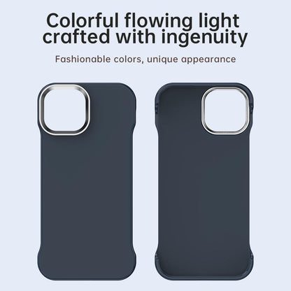 For iPhone 15 Ultra-Slim Frameless TPU + PET + PC Shockproof Phone Case - Blue - EDA009752912E
