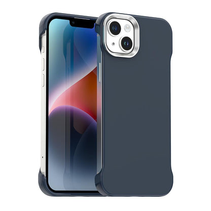 For iPhone 14 Plus Ultra-Slim Frameless TPU + PET + PC Shockproof Phone Case - Blue - EDA009752913E