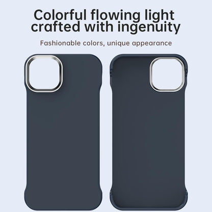 For iPhone 14 Plus Ultra-Slim Frameless TPU + PET + PC Shockproof Phone Case - Blue - EDA009752913E