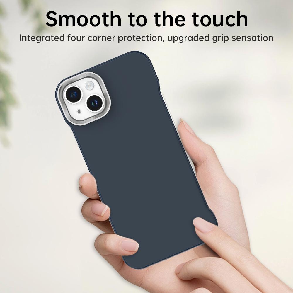 For iPhone 14 Plus Ultra-Slim Frameless TPU + PET + PC Shockproof Phone Case - Blue - EDA009752913E