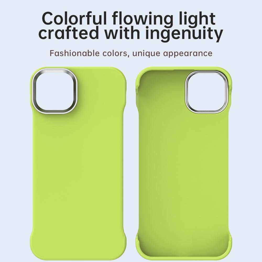 For iPhone 14 Plus Ultra-Slim Frameless TPU + PET + PC Shockproof Phone Case - Green - EDA009752913F