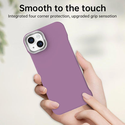 For iPhone 14 Plus Ultra-Slim Frameless TPU + PET + PC Shockproof Phone Case - Purple - EDA009752913G