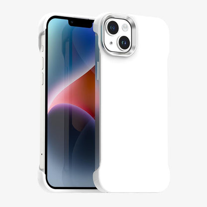 For iPhone 14 Ultra-Slim Frameless TPU + PET + PC Shockproof Phone Case - White - EDA009752914A