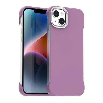 For iPhone 14 Ultra-Slim Frameless TPU + PET + PC Shockproof Phone Case - Purple - EDA009752914G