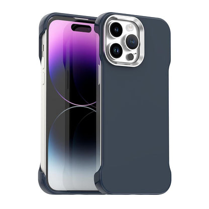 For iPhone 14 Pro Ultra-Slim Frameless TPU + PET + PC Shockproof Phone Case - Blue - EDA009752915E
