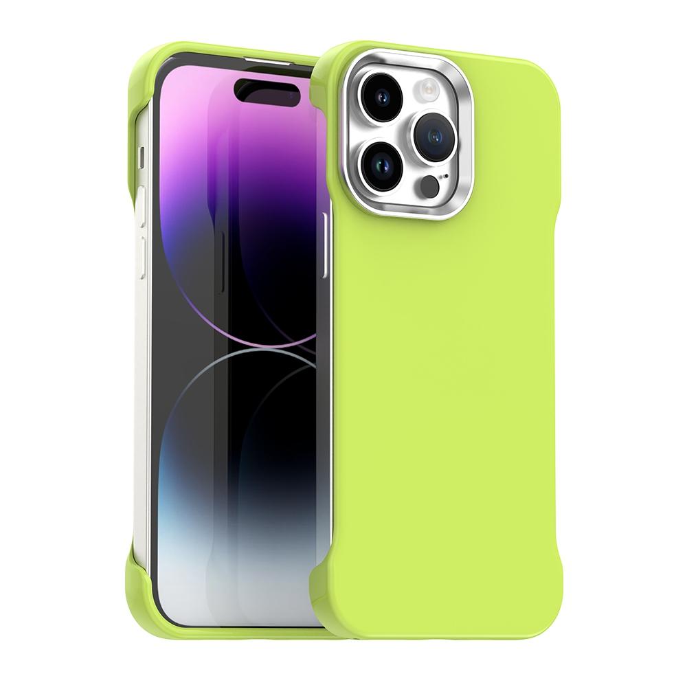 For iPhone 14 Pro Ultra-Slim Frameless TPU + PET + PC Shockproof Phone Case - Green - EDA009752915F