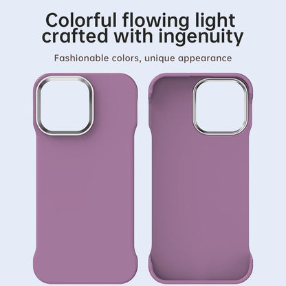 For iPhone 14 Pro Ultra-Slim Frameless TPU + PET + PC Shockproof Phone Case - Purple - EDA009752915G