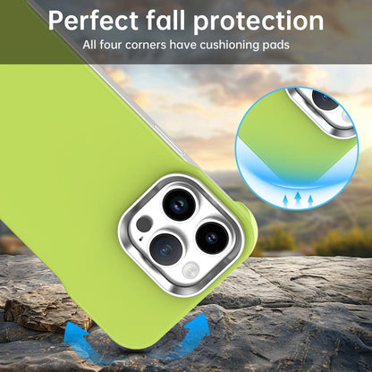 For iPhone 14 Pro Max Ultra-Slim Frameless TPU + PET + PC Shockproof Phone Case - Green - EDA009752916F