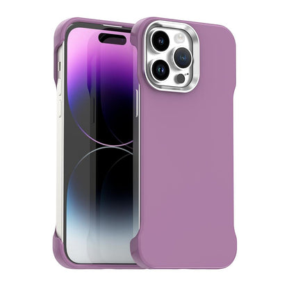 For iPhone 14 Pro Max Ultra-Slim Frameless TPU + PET + PC Shockproof Phone Case - Purple - EDA009752916G