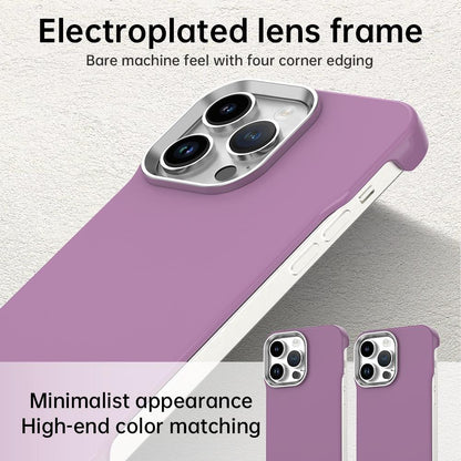 For iPhone 14 Pro Max Ultra-Slim Frameless TPU + PET + PC Shockproof Phone Case - Purple - EDA009752916G