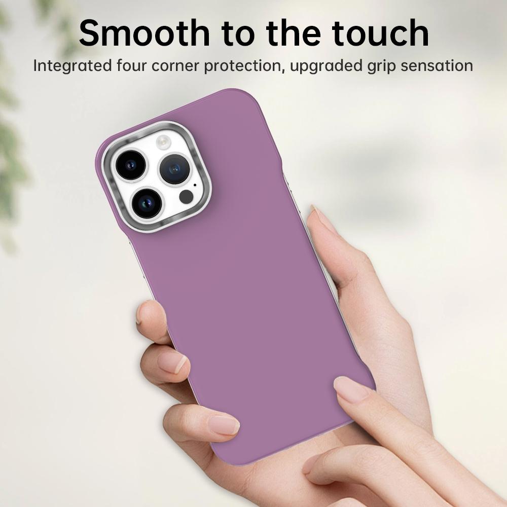 For iPhone 14 Pro Max Ultra-Slim Frameless TPU + PET + PC Shockproof Phone Case - Purple - EDA009752916G