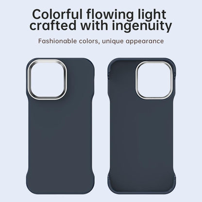 For iPhone 13 Pro Max Ultra-Slim Frameless TPU + PET + PC Shockproof Phone Case - Blue - EDA009752917E