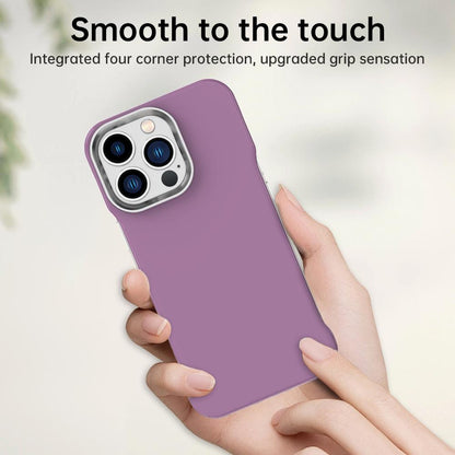 For iPhone 13 Pro Max Ultra-Slim Frameless TPU + PET + PC Shockproof Phone Case - Purple - EDA009752917G
