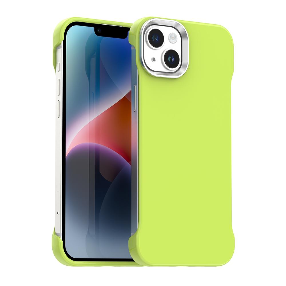 For iPhone 13 Ultra-Slim Frameless TPU + PET + PC Shockproof Phone Case - Green - EDA009752919F