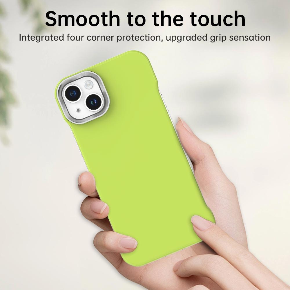 For iPhone 13 Ultra-Slim Frameless TPU + PET + PC Shockproof Phone Case - Green - EDA009752919F
