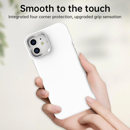 For iPhone 12 Ultra-Slim Frameless TPU + PET + PC Shockproof Phone Case - White - EDA009752920A