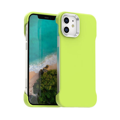 For iPhone 12 Ultra-Slim Frameless TPU + PET + PC Shockproof Phone Case - Green - EDA009752920F
