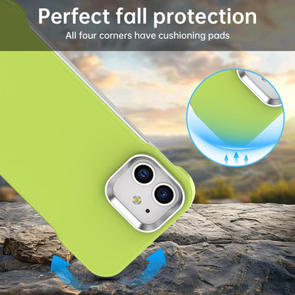 For iPhone 12 Ultra-Slim Frameless TPU + PET + PC Shockproof Phone Case - Green - EDA009752920F