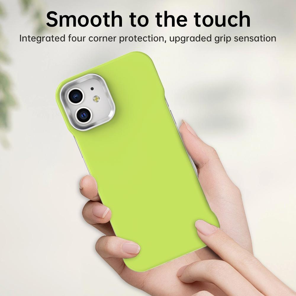 For iPhone 12 Ultra-Slim Frameless TPU + PET + PC Shockproof Phone Case - Green - EDA009752920F