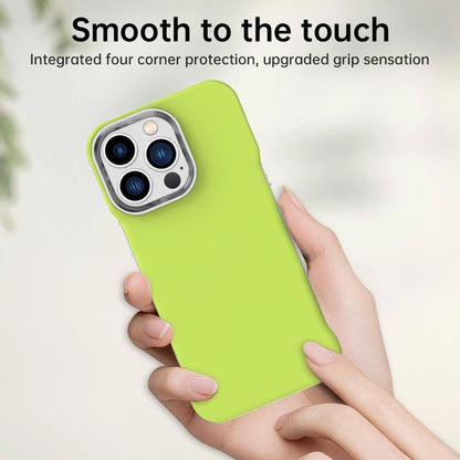 For iPhone 12 Pro Max Ultra-Slim Frameless TPU + PET + PC Shockproof Phone Case - Green - EDA009752921F