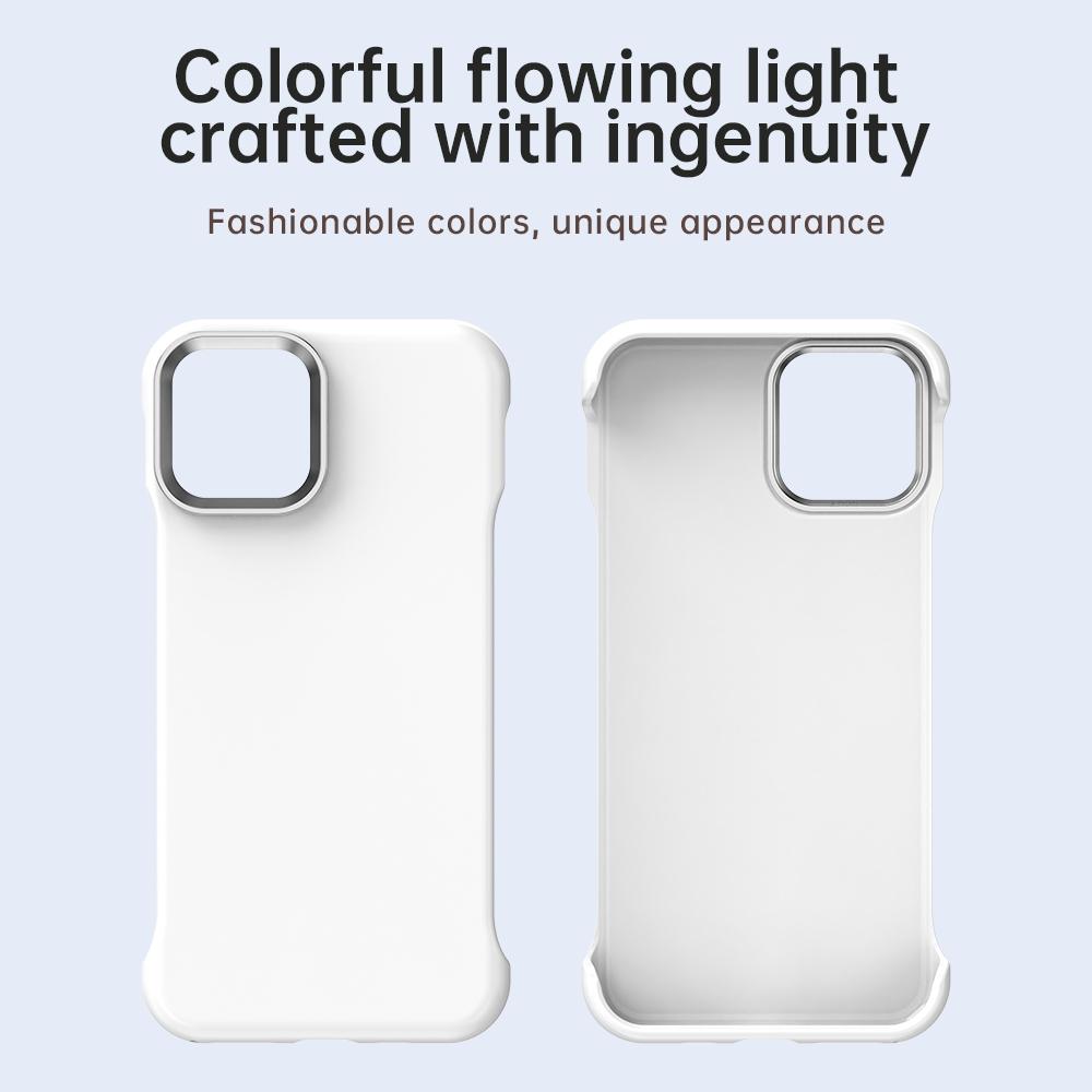 For iPhone 11 Pro Ultra-Slim Frameless TPU + PET + PC Shockproof Phone Case - White - EDA009752924A