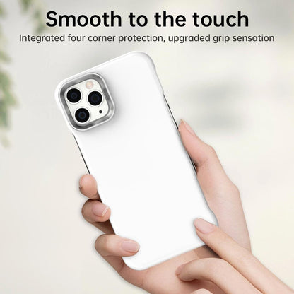 For iPhone 11 Pro Ultra-Slim Frameless TPU + PET + PC Shockproof Phone Case - White - EDA009752924A